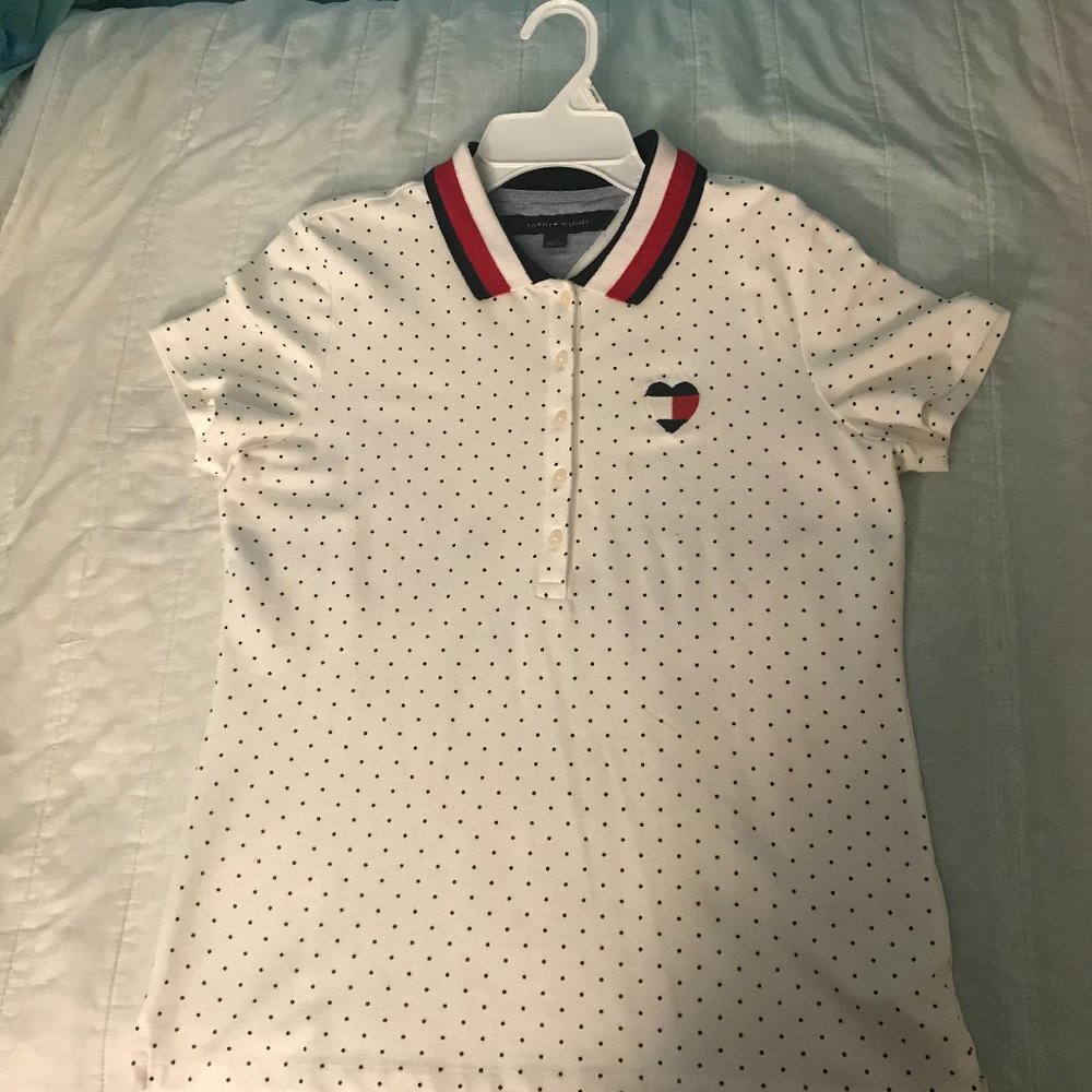 Tommy Hilfiger Striped Collar Polo Shirt